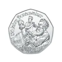Австрия 5 евро 2017 года - 150 лет Дунайскому вальсу - в буклете (Серебро 0.800)_1