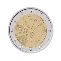 Финляндия 2 евро 2024 г- Гезеллиус, Линдгрен, Сааринен – финская архит