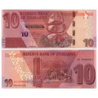 Зимбабве - Набор из 4 банкнот - 10, 20, 50, 100 долларов 2020 года_1