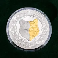 Казахстан 200 тенге 2018 год Культовые животные тотемы кочевников - Небесный волк_2