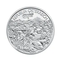 Австрия 10 евро 2010 года - Эрцберг - в буклете (Серебро 0.925)_3