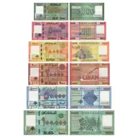 Ливан - Набор из 6 банкнот - 100000, 50000, 20000, 10000, 5000, 1000 ливров 2022 года