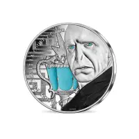 Франция 10 евро 2021 г - Гарри Поттер и Кубок огня-Волан-де-Морт (Серебро 0.333)_1