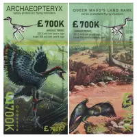 Земля королевы Мод (Антарктида) - Набор из 6 сув банкнот 2023 года - Летающие динозавры_5
