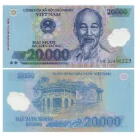 Вьетнам - Полимерная банкнота 20000 донг 2022 года