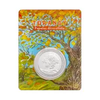 Казахстан 100 тенге 2020 год Тополь разнолистный Populus diversifolia (в блистере)