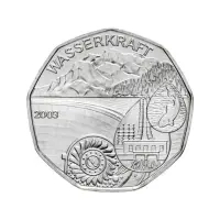 Австрия 5 евро 2003 года - Гидроэлектростанция - в буклете (Серебро 0.800)_2