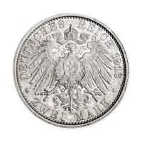 Германская империя (Пруссия) - 2 марки 1913 года - 25 лет правлению Вильг I - Сер 0.900 (А)_1