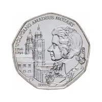 Австрия 5 евро 2006 года - 250 лет со дня рождения В. А. Моцарта - в буклете (Серебро 0.800)_2