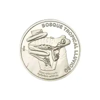 Коста-Рика 50 колонов 2023 года - Фауна экосистем - Красноглазая квакша