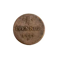 Гессен-Дармштадт - 1 пфенниг 1819 года