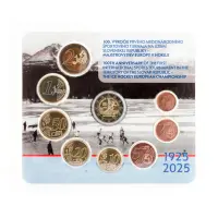Словакия - Офиц год набор евро 2025 г (в буклете)-100-лет 1 междунар спорт турнира_2