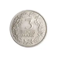 Германия 3 рейхсмарки 1925 года - Серебро 0.500 (A)