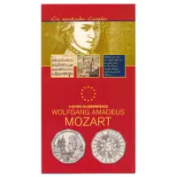 Австрия 5 евро 2006 года - 250 лет со дня рождения В. А. Моцарта - в буклете (Серебро 0.800)