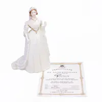 Великобритания - Статуэтка фарфоровая - 1990 г. - Королева Виктория - В честь 150-й годовщины короле