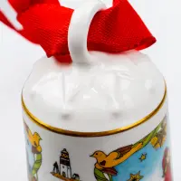 Рождественский колокольчик 2006 г., Hutschenreuther (германия), фарфор, 7см._6