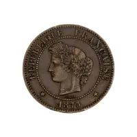 Франция - 5 сантимов 1875 года (A)_1