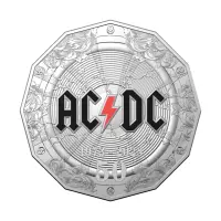 Австралия 50 центов 2023 года - 50 лет группе ACDC (в коинкарте)_1