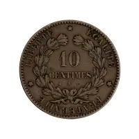 Франция - 10 сантимов 1872 года (A)
