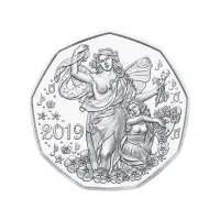 Австрия 5 евро 2019 года - Радость жизни - в буклете (Серебро 0.925)_1
