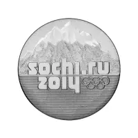 Россия-25-рублей-2014-года-Зимние-Олимпийские-и-Паралимпийские-Игры,-Сочи-2014---Эмблема