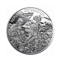 Австрия 10 евро 2010 года - Король под горой - в буклете (Серебро 0.925)_2