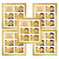 Комплект-из-5-художественных-листов-2012-год,-15-руб Герои-РФ