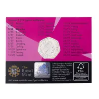 Великобритания 50 пенсов 2011 год - Лёгкая атлетика (в коинкарте)_1