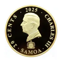 Самоа 20 центов 2025 года - Мифические существа - Лю Шу (Lu Shu)_1