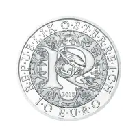 Австрия 10 евро 2018 года - Архангел Рафаил - в буклете (Серебро 0.925)_2