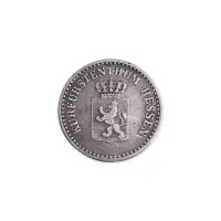 Гессен-Кассель 1 серебряный грош 1865 года - Серебро 0.312_1