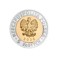 Польша---5-злотых-2026-года---Дворцово-парковый-комплекс-в-Козлувке.