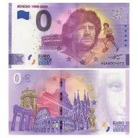 Франция - Сувенирная банкнота 0 евро 2021 года - #DIEGO 1960-2020 (Диего Марадона)
