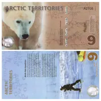 Арктические территории - Набор из 9 сувенирных банкнот 2010-2013 г. - Животные_7