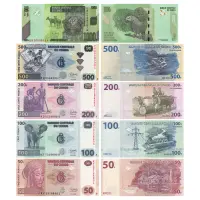 Конго ДР - Набор из 5 банкнот - 1000, 500, 200, 100, 50 франков 2022 года