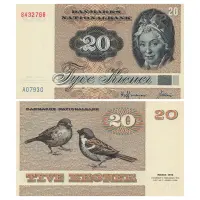 Дания - Банкнота 20 крон 1979 года