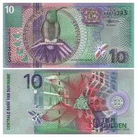 Суринам банкнота 10 гульденов 2000 года