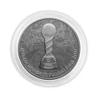 Россия - 3 рубля 2017 года - Кубок конфедераций FIFA 2017 (Серебро 0.925)