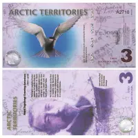 Арктические территории - Набор из 9 сувенирных банкнот 2010-2013 г. - Животные_3