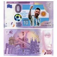 Франция - Сувенирная банкнота 0 евро 2019 года - LIONEL MESSI (Лионель Месси)