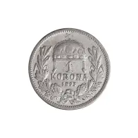 Венгрия-1-крона-1893-года---Серебро-0.835