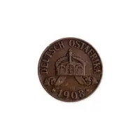 Германская Восточная Африка - 1 геллер 1908 года_1