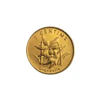 Андорра 2 сантима 2002 год - Нарцисс поэтический