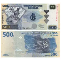 Конго ДР - Набор из 5 банкнот - 1000, 500, 200, 100, 50 франков 2022 года_2