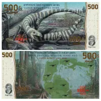Земля королевы Мод (Антарктида) - Набор из 6 сув банк 2025 г - Травоядные динозавры_6