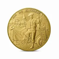 Франция - Набор из 4 монет 14 евро 2025 года - 80-летие Дня Победы в Европе_2