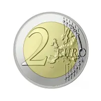 Латвия 2 евро 2021 года - 100 лет признанию государственной независимости Латвии_1