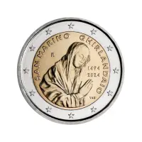 Сан-Марино 2 евро 2024 года - 530 лет со дс худож Доменико Гирландайо (в коинкарте)_3