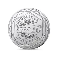 Франция 10 евро 2025 года - 70-летие автомобильного бренда DS (Серебро 0.333)_3