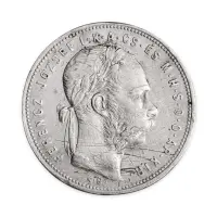 Венгрия 1 форинт 1881 года - Серебро 0.900